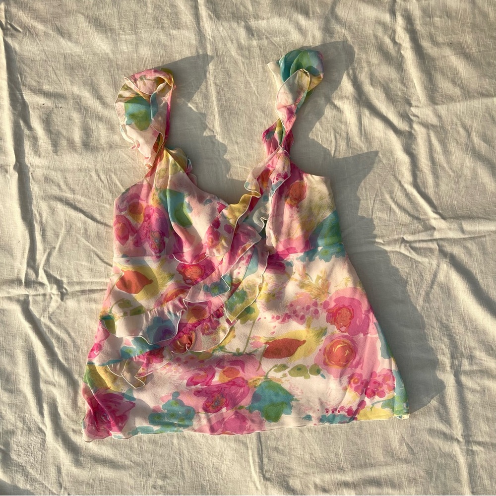 Dana Buchman Multicolor Floral Camisole